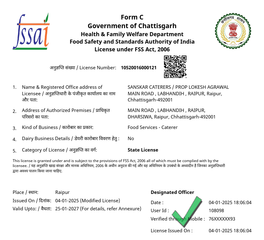Licenses & Certifications